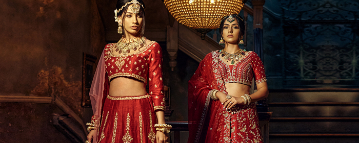 Red Bridal Heirloom Lehengas for the contemporary Bride